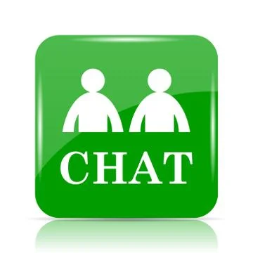 Chat icon. Internet button on white background.. Stock Illustration