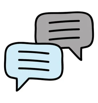 Chat icon isolated on white background Stock Illustration