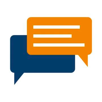 Chat icon isolated on white background. Vector illustration Stock Illustration