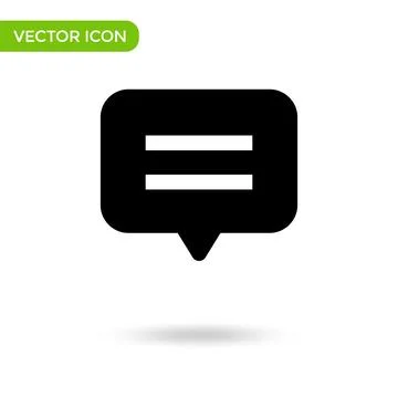Chat icon. minimal and creative icon isolated on white background. vector ill 스톡 일러스트
