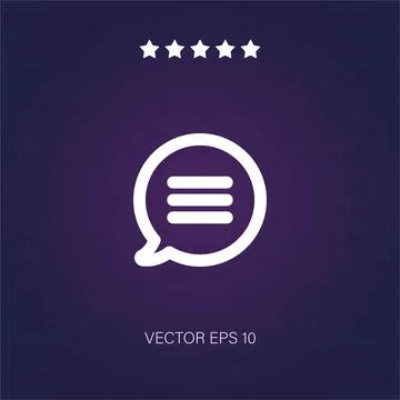 Chat  icon . Modern simple flat icon, Stock Illustration