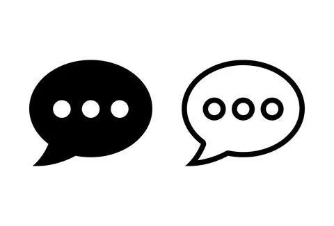 Chat icon set. speech bubble icon. comment icon vector. message. contact us イラスト素材