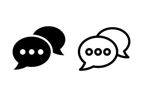 Chat icon set. speech bubble icon. comment icon vector. message. contact us 스톡 일러스트
