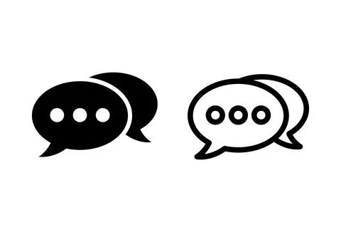 Chat icon set. speech bubble icon. comment icon vector. message. contact us 스톡 일러스트