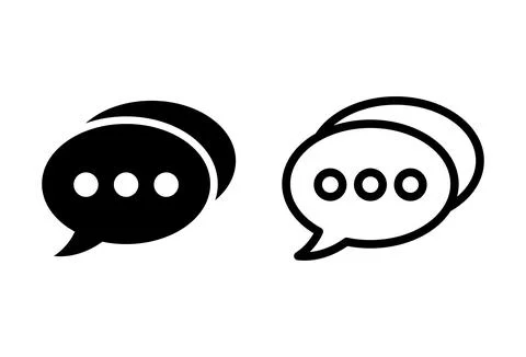 Chat icon set. speech bubble icon. comment icon vector. message. contact us イラスト素材