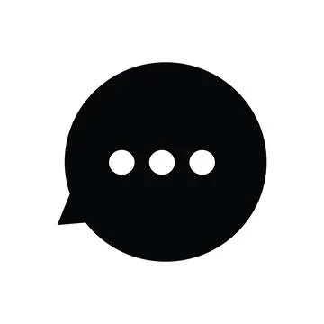 Chat icon. Speech bubble icon. Vector illustration. Flat design style. Stock Illustration