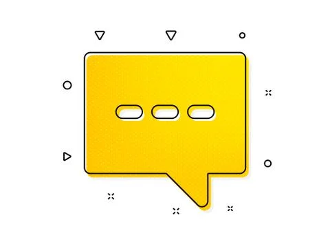 Chat icon. Speech bubble sign. Vector Illustrazione stock
