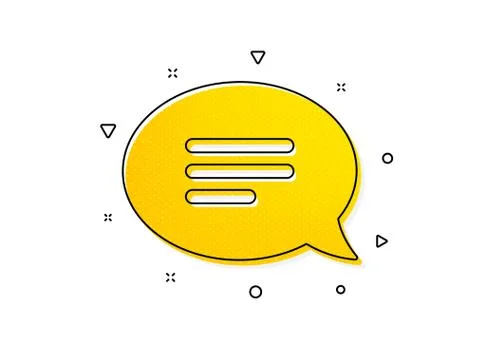 Chat icon. Speech bubble sign. Vector Illustrazione stock