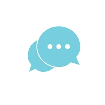 Chat icon. Speech bubbles icon. Message sign. Vector illustration, flat desig Stock Illustration