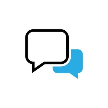 Chat icon. Speech Bubbles sign symbol Stock Illustration
