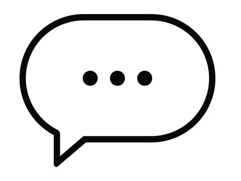 Chat Icon in trendy flat style isolated on gray background. Speech bubble s.. Stock Illustration