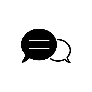 Chat icon vector. Chat Icon in trendy flat style isolated. Speech bubble sy.. Stock Illustration