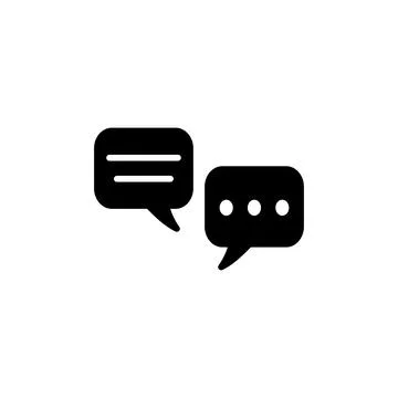 Chat icon vector. Chat Icon in trendy flat style isolated. Speech bubble sy.. Illustrazione stock