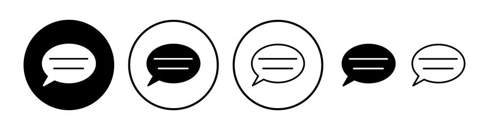 Chat icon vector. Chat Icon in trendy flat style isolated. Speech bubble sy.. 스톡 일러스트
