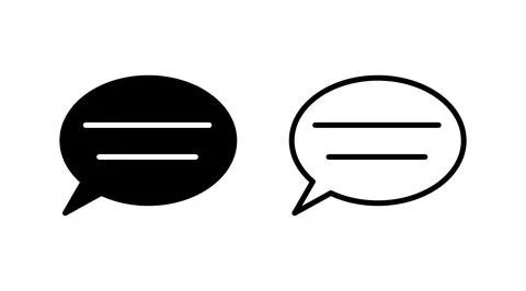Chat icon vector. Chat Icon in trendy flat style isolated. Speech bubble symb Stock Illustration