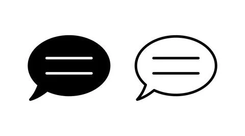 Chat icon vector. Chat Icon in trendy flat style isolated. Speech bubble symb Stock Illustration
