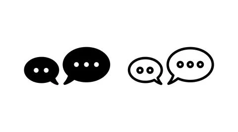 Chat icon vector. Chat Icon in trendy flat style isolated. Speech bubble symb 스톡 일러스트