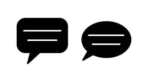 Chat icon vector. Chat Icon in trendy flat style isolated. Speech bubble symb Stock Illustration