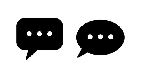 Chat icon vector. Chat Icon in trendy flat style isolated. Speech bubble symb Stock Illustration
