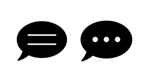 Chat icon vector. Chat Icon in trendy flat style isolated. Speech bubble symb Illustrazione stock