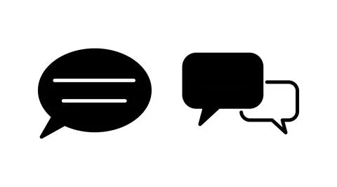 Chat icon vector. Chat Icon in trendy flat style isolated. Speech bubble symb Stock Illustration