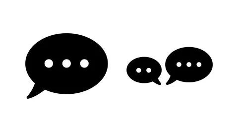 Chat icon vector. Chat Icon in trendy flat style isolated. Speech bubble symb Stock Illustration