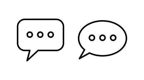 Chat icon vector. Chat Icon in trendy flat style isolated. Speech bubble symb Stock Illustration