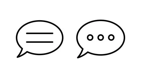 Chat icon vector. Chat Icon in trendy flat style isolated. Speech bubble symb Illustrazione stock