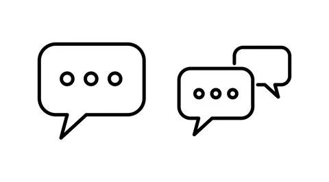 Chat icon vector. Chat Icon in trendy flat style isolated. Speech bubble symb イラスト素材