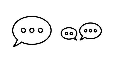Chat icon vector. Chat Icon in trendy flat style isolated. Speech bubble symb 스톡 일러스트