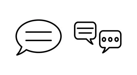 Chat icon vector. Chat Icon in trendy flat style isolated. Speech bubble symb Illustrazione stock