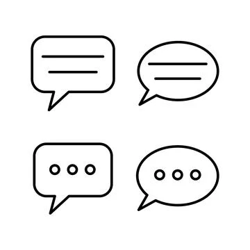 Chat icon vector. Chat Icon in trendy flat style isolated. Speech bubble symb イラスト素材