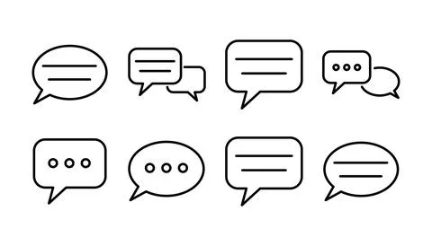 Chat icon vector. Chat Icon in trendy flat style isolated. Speech bubble symb Illustrazione stock