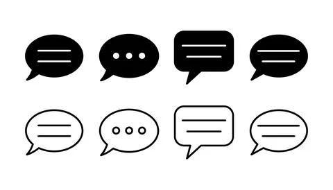 Chat icon vector. Chat Icon in trendy flat style isolated. Speech bubble symb Stockillustratie