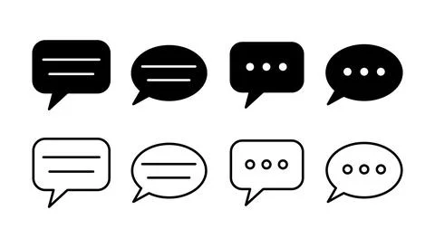 Chat icon vector. Chat Icon in trendy flat style isolated. Speech bubble symb 스톡 일러스트
