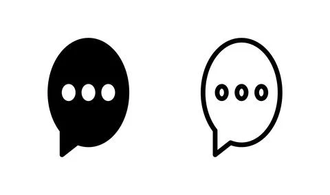 Chat icon vector. Chat Icon in trendy flat style isolated. Speech bubble sy.. Иллюстрация