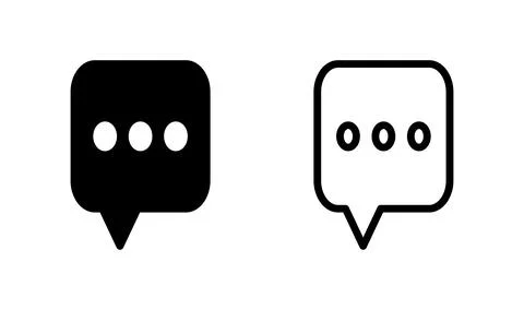Chat icon vector. Chat Icon in trendy flat style isolated. Speech bubble sy.. 스톡 일러스트
