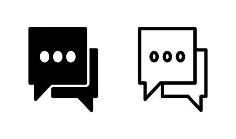 Chat icon vector. Chat Icon in trendy flat style isolated. Speech bubble sy.. 스톡 일러스트
