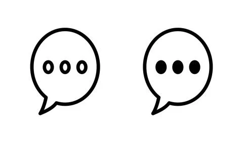 Chat icon vector. Chat Icon in trendy flat style isolated. Speech bubble sy.. Stock Illustration