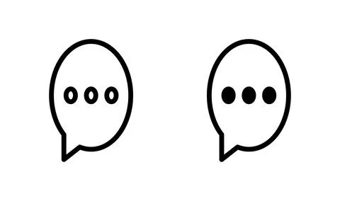 Chat icon vector. Chat Icon in trendy flat style isolated. Speech bubble sy.. Stock Illustration