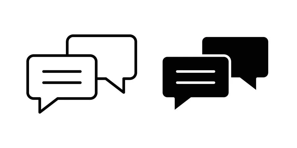 Chat icon vector design. EPS10 Stock Illustration