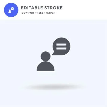 Chat icon vector, filled flat sign, solid pictogram isolated on white, logo i 스톡 일러스트