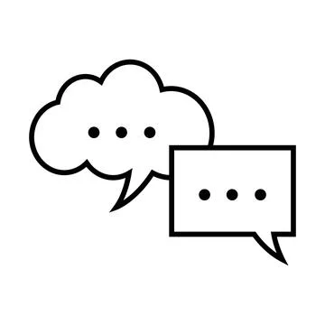 This is chat icon vector illustration Stock Illustration