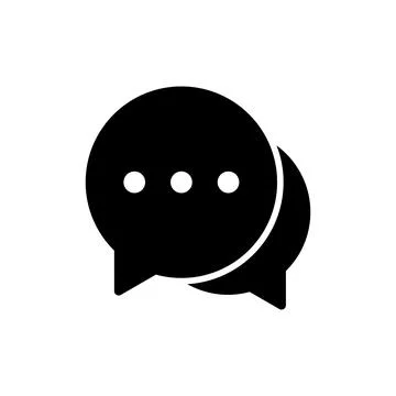 Chat icon vector illustration. speech bubble sign and symbol. comment icon... Stock Illustration