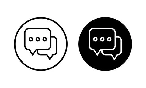 Chat icon vector illustration. speech bubble sign and symbol. comment icon... 스톡 일러스트