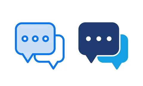 Chat icon vector illustration. speech bubble sign and symbol. comment icon... Illustrazione stock