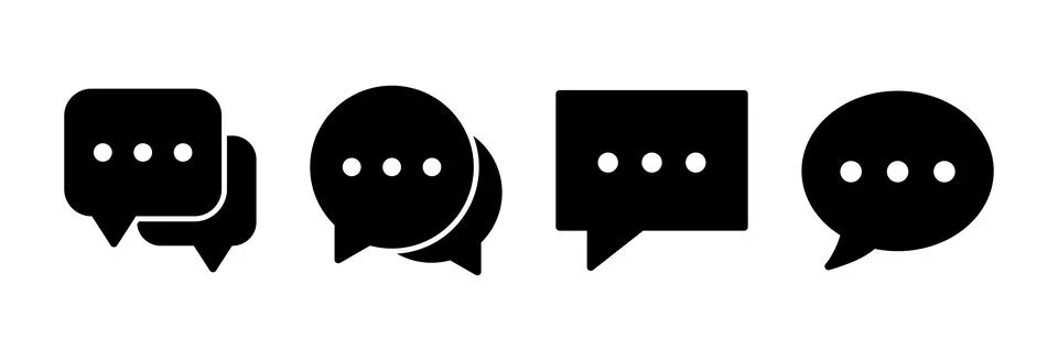 Chat icon vector illustration. speech bubble sign and symbol. comment icon... 스톡 일러스트