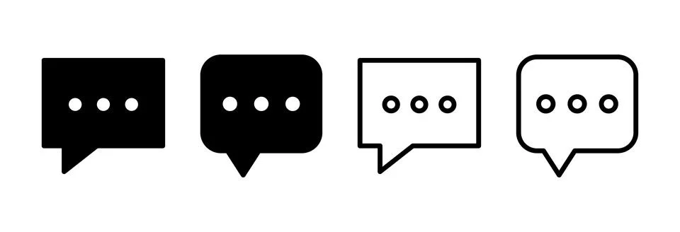 Chat icon vector illustration. speech bubble sign and symbol. comment icon... イラスト素材