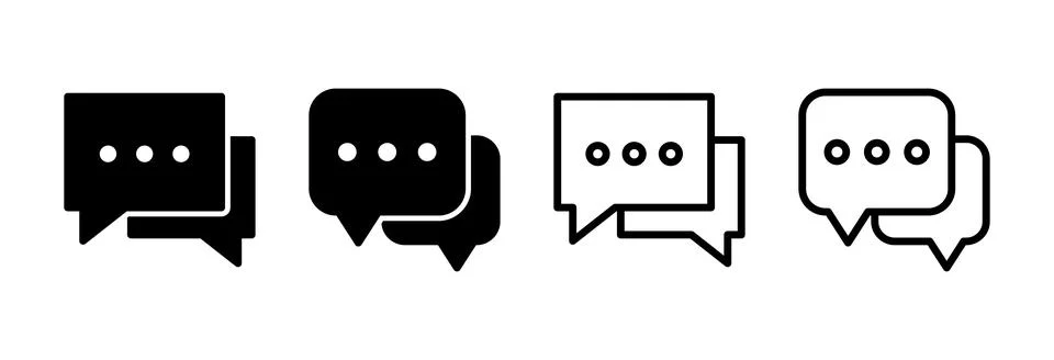 Chat icon vector illustration. speech bubble sign and symbol. comment icon... 스톡 일러스트