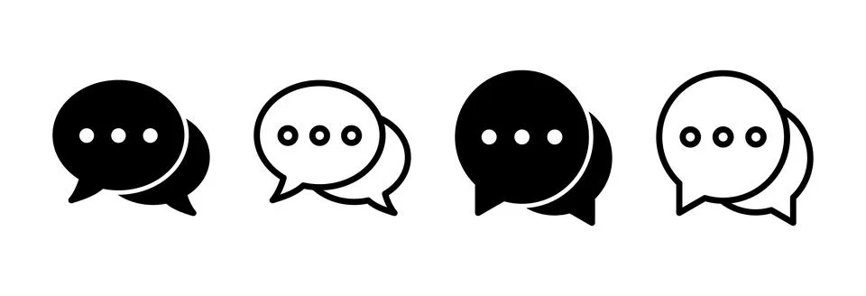 Chat icon vector illustration. speech bubble sign and symbol. comment icon... 스톡 일러스트